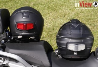 Third Eye Design's inVIEW Wireless Helmet Brake and SIgnal Light Red and Clear