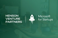 Henson Venture Partners × Microsoft for Startups Partnership Graphic