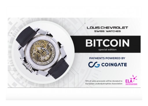 CoinGate and Louis Chevrolet Swiss Watches Unite Forces to Fight With a Rare Disease