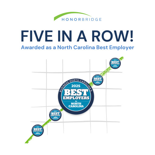HonorBridge Celebrates 40 Years With Fifth Straight Best Employer Win