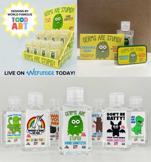 Germs, Inc. Announces Crowdfunding Raise for GERMS ARE STUPID Line of Consumer Products