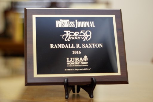 Randall R. Saxton Has Been Selected as One of Mississippi Business Journal's "Top 50 Under 40."