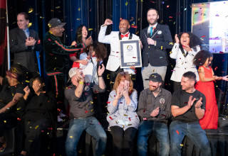 Dr. Vinson Eugene Allen breaks a GUINNESS WORLD RECORDS title