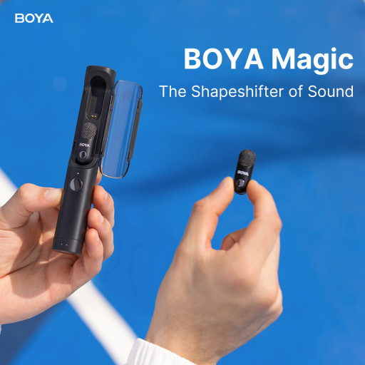 BOYA Magic is a AI Powered Shape-Shifting Wireless Microphone Designed for Multiple Recording Scenarios
