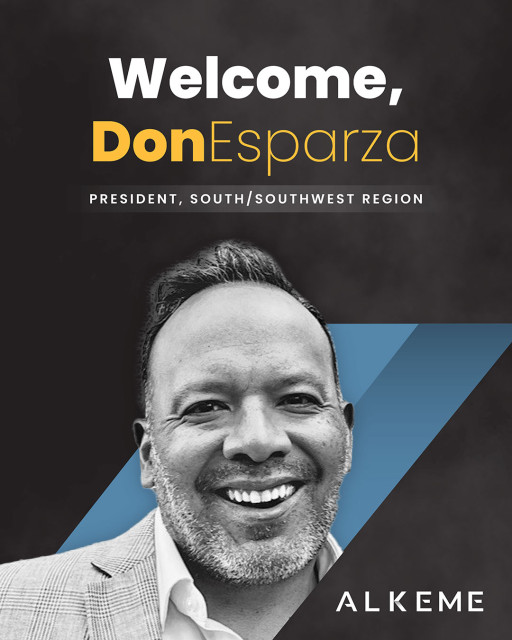 ALKEME Welcomes Don Esparza as President of the South/Southwest Region