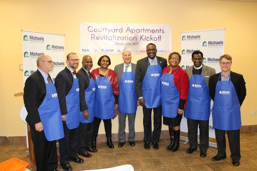 The Michaels Organization Celebrates Revitalization Kickoff at Courtyard Apartments