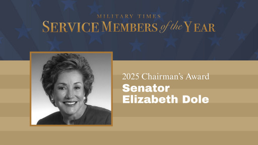 Senator Elizabeth Dole to Receive Military Times Foundation Chairman's Award
