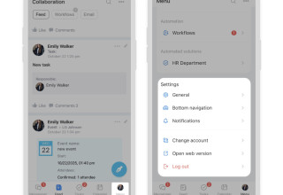 Bitrix24 Mobile App Update Menu 