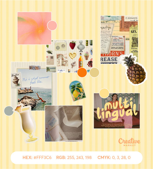 Creative Market Unveils 'Piña Colada' as Summer's Color of the Season