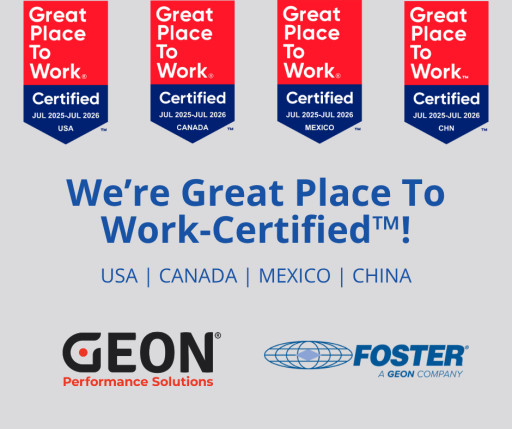 GEON Performance Solutions Achieves Great Place to Work Recognition Globally Second Year in a Row