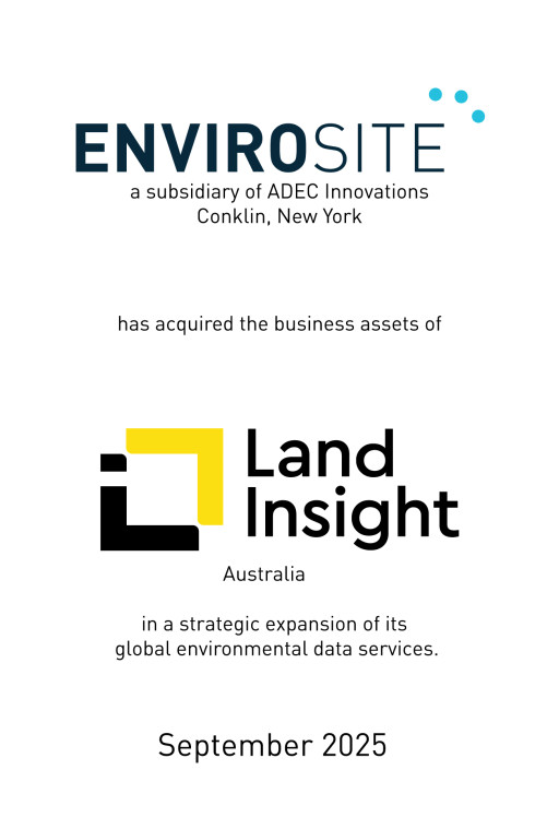 Envirosite Expands Into Australia With Acquisition of Land Insight Assets
