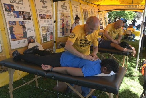 Volunteer Ministers at the Portland Good in the Hood Festival