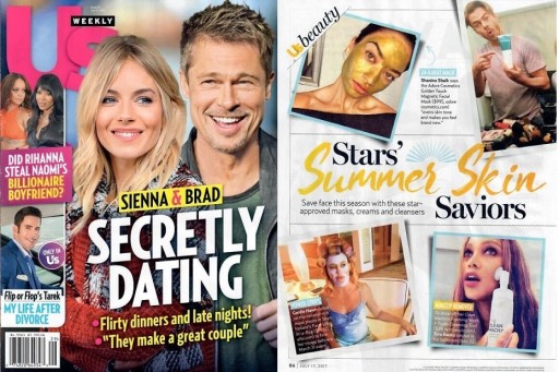 US Weekly Features Magnetic Gold Mask From Adore Cosmetics