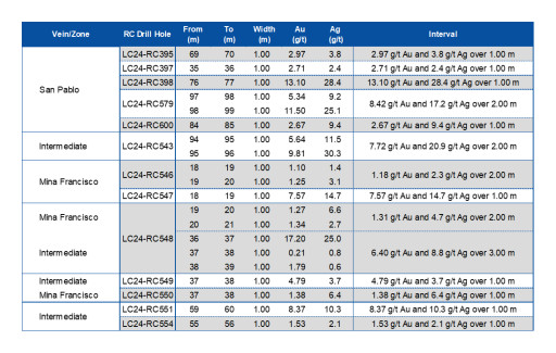 Mako Mining Intersects 22.88 g/t Au over 4.6 m (Estimated True Width) at Las Conchitas 
