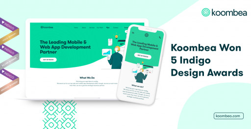 Koombea's Website Wins 5 Indigo Awards