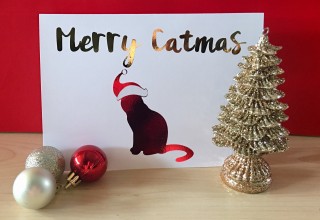Merry Catmas Card