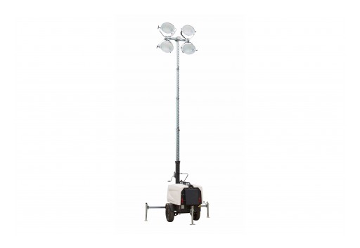 Larson Electronics Releases 25' Telescoping Light Tower W/ 7.5kW Generator, 43 Gallon Tank