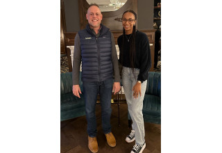 Rob Hunden, CEO of Hunden Partners, Congratulates Scholarship Winner Imani Thomas