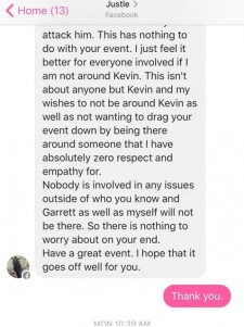 Justin Youse text message