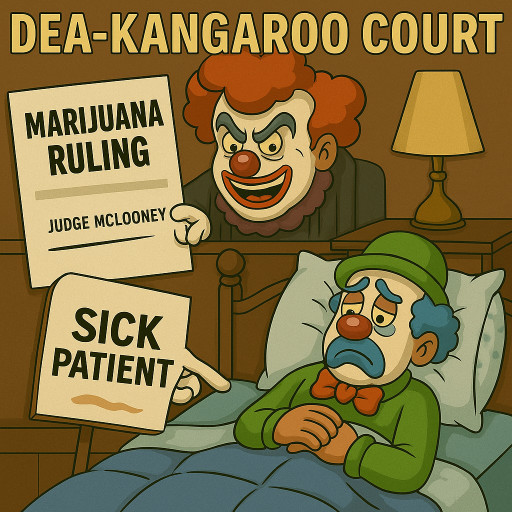Welcome to DEA Judge McLooney's Marijuana Kangaroo Court-DEA Grants Itself a Favor, Denies MMJ Cannabis Drug Relief