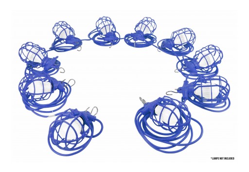 Larson Electronics Releases 50' Temporary Work Area String Light, Accepts 5 Lamps (Not Included)