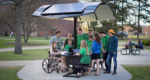 Sustainable Spartans Bring Solar SmartTable to Michigan State University.