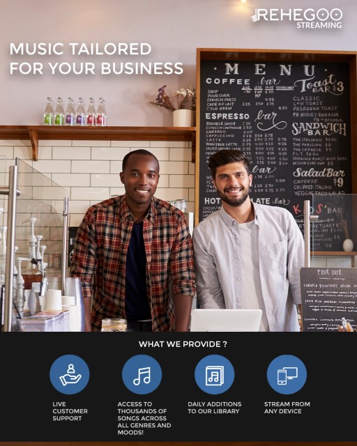 Rehegoo Music Launches Background Music Streaming Service for Businesses