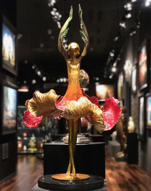 Vladimir Kush Presents His New Release 'Hibiscus Dancer' Bronze Sculpture