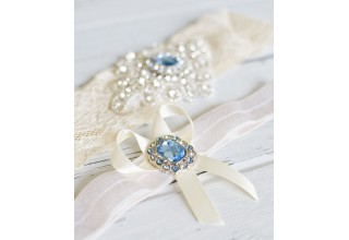 Contessa Garters Topaz Garter Set 3