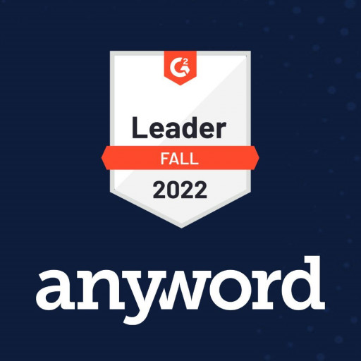 Anyword Recognized as Leader in AI Copywriting Assistance in G2 Fall 2022 Report