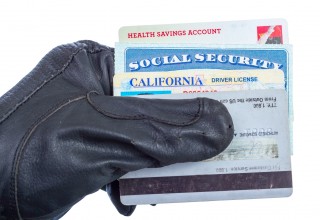 Identity Thief Holding Sensitive Information