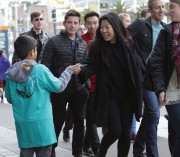 The volunteer created quite an impression with the adults, who were eager to take and read his booklet.