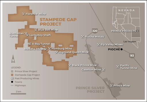 Prince Silver Files NI 43-101 Technical Report for Its Stampede Gap Porphyry Copper-Gold-Molybdenum Project in Nevada