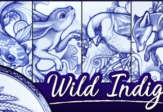 Wild Indigo Dinner Plate Designs