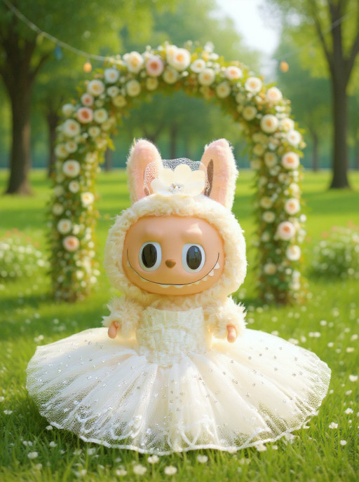 David's Bridal Designs Custom Wedding Gowns & Couture Labubu Doll Outfits - Because Yes, They Can Make Anything