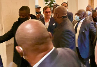 G999 Josip Heit and Kongo President Felix Tshisekedi at the G20 Summit Compact with Africa in Berlin