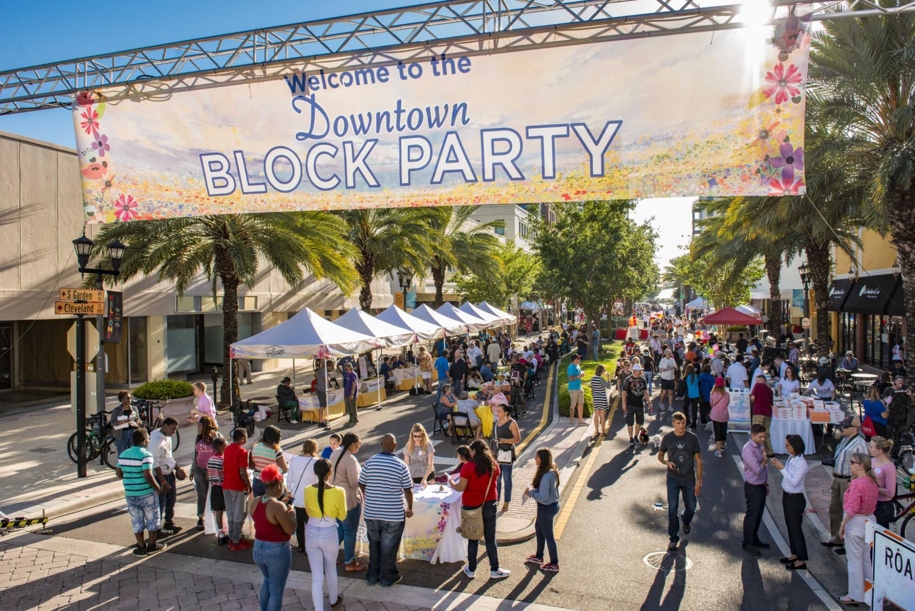 Annual block party in downtown Clearwater, sponsored by the Church of Scien...
