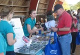 Volunteers in Austin, Texas, set up a Truth About Drugs booth at a local fair.