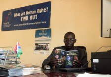 Nfamarah Jawneh, founder of a human rights nonprofit in the Gambia that partners with Youth for Human Rights International