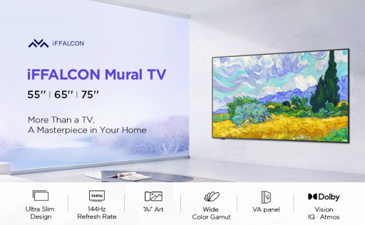 iFFALCON Mural TV Series Launches on Amazon US: Premium Visuals, Good Value - Up to $200 Off, New Product Launch Discount