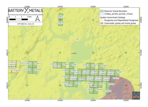 Battery X Metals Announces Formation of Critical Battery Metals Exploration Subsidiary and Expansion of Quebec Exploration Portfolio with Acquisition of 39 Additional Mineral Claims