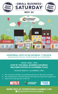 Small Business Saturday Downtown Alhambra (Nov. 24, 2018)