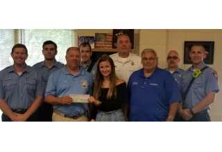 The Cary Fire Department, OmniShield Dealers and Scholarship Recipient, Alexis Schondelmayer