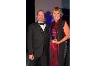 Jeffrey Shaffer and Carol Kent at IYBA Dinner Gala 2018. Photo by Suki@YachtingToday.TV.