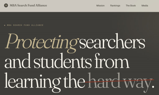 MBA Search Fund Alliance Launches Verified Searcher Community, Expands Independent Service Provider Rankings