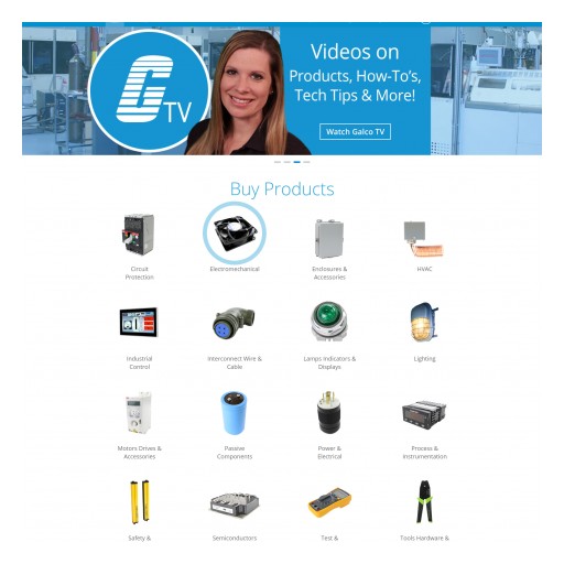 Industrial Electronics Distributor Galco Industrial Electronics Releases New Website