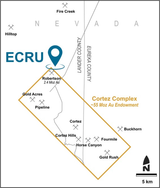 Orogen Royalties Creates a Royalty on the Ecru Gold Project in Nevada, USA