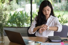 Entrepreneur at Her Desk