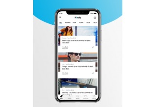 Kiindly Cashback Home Screen