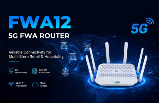 InHand Networks FWA12 5G FWA Router: Ideal Connectivity for Multi-Store Retail & Hospitality